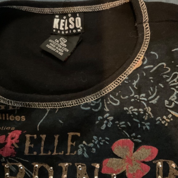 MODE KELSO FASHION TSHIRT PRINT ON FRONT SIZE MEDIUM - Picture 4 of 8